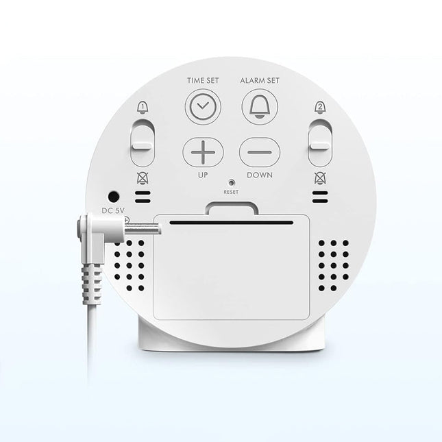 Runder Digitalwecker batteriebetrieben mit Farbdisplay