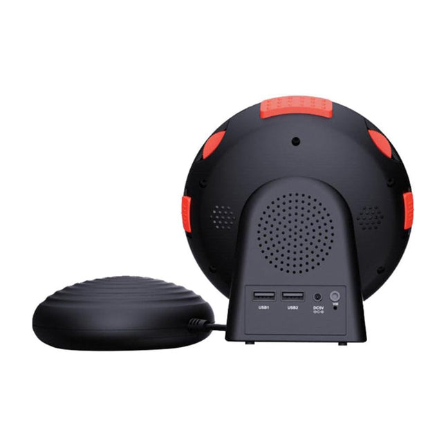 Schwarzer Vibrationswecker mit Vibrationskissen