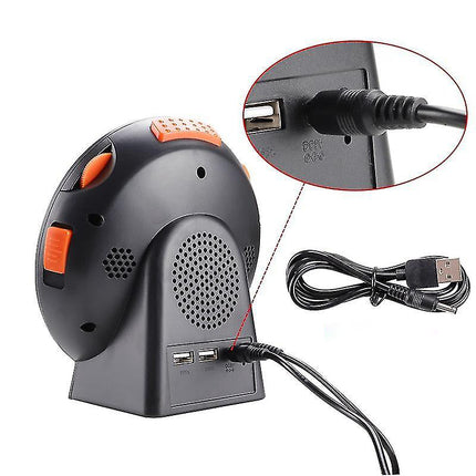 Schwarzer Vibrationswecker mit Vibrationskissen