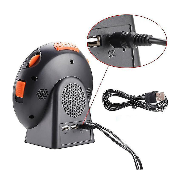 Schwarzer Vibrationswecker mit Vibrationskissen