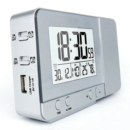 Digitaler Wecker mit Zeitprojektion