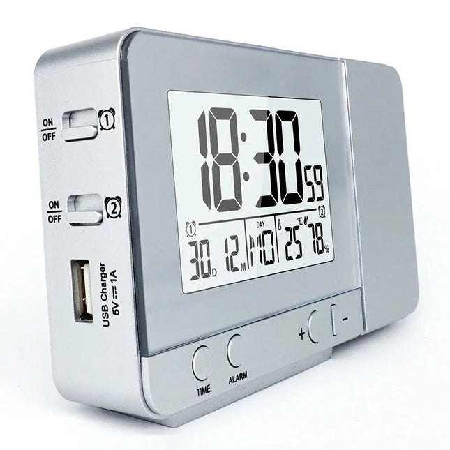 Digitaler Wecker mit Zeitprojektion