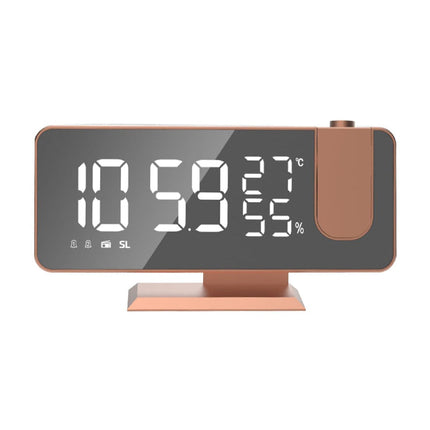 Digitaler Projektionswecker in Roségold