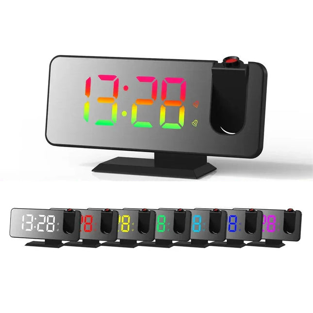 Großer Spiegel Projektionswecker netzbetrieben