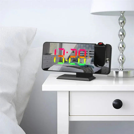 Großer Spiegel Projektionswecker netzbetrieben