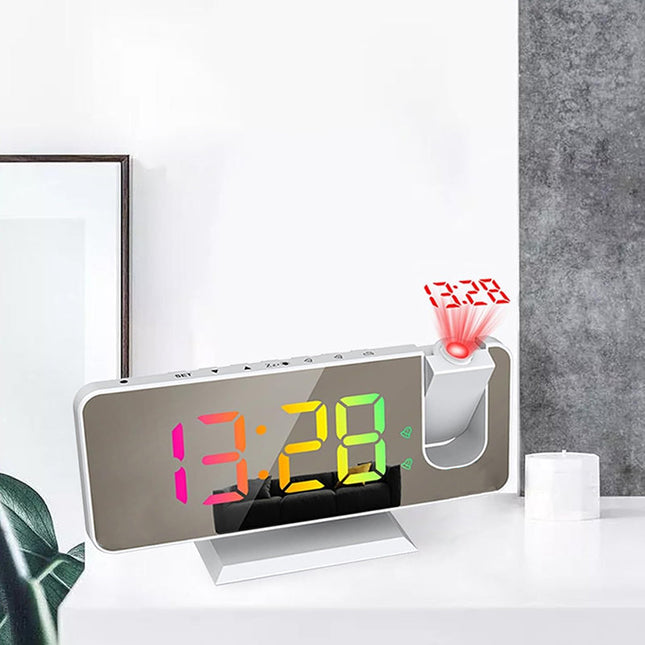 Großer Spiegel Projektionswecker netzbetrieben