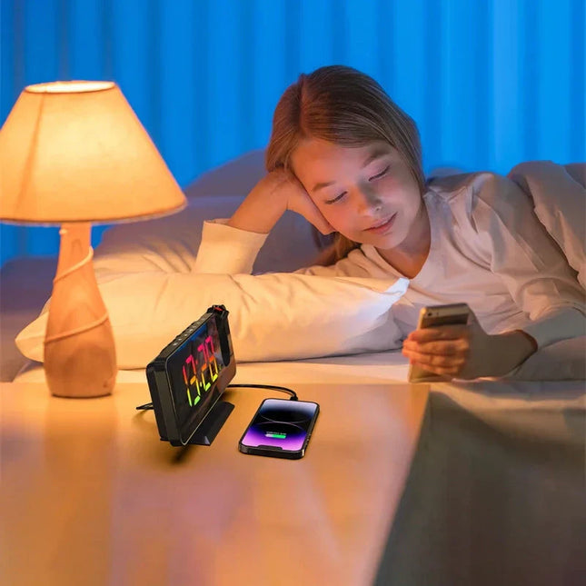 Großer Spiegel Projektionswecker netzbetrieben