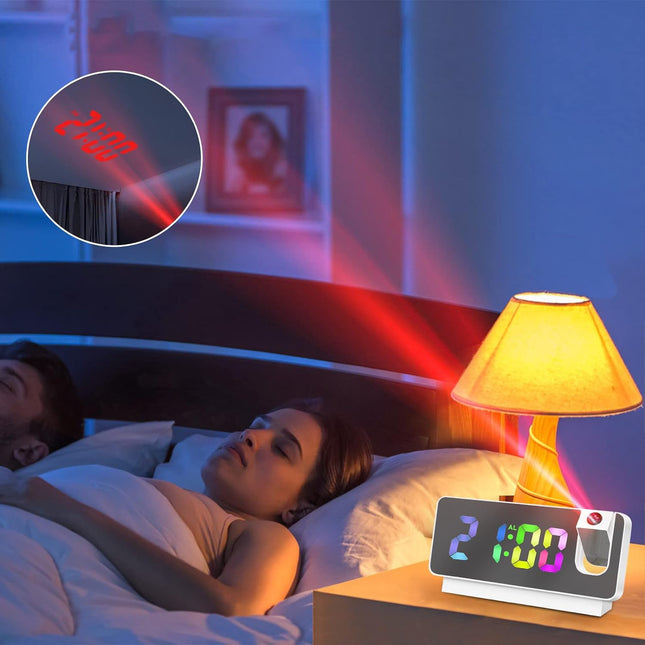 Projektionswecker mit USB Ladeanschluss