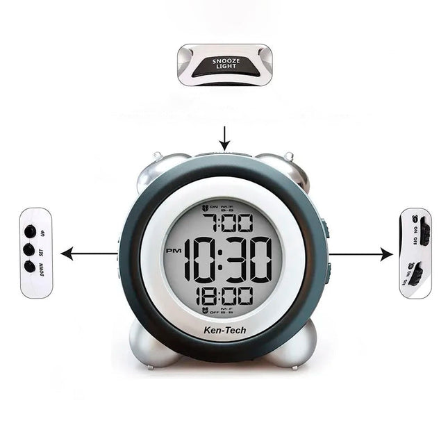 Digitaler Wecker mit extra lautem Alarm