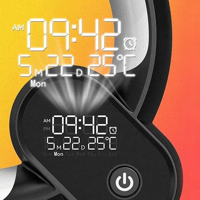 Lichtwecker mit Sonnenaufgang und Vogelgesang