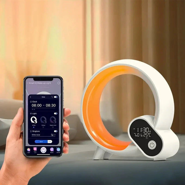 Aufwachlicht mit Sonnenaufgang und Naturgeräuschen