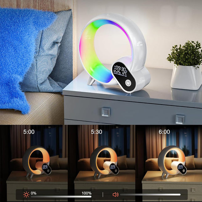 Aufwachlicht mit Sonnenaufgang und Naturgeräuschen