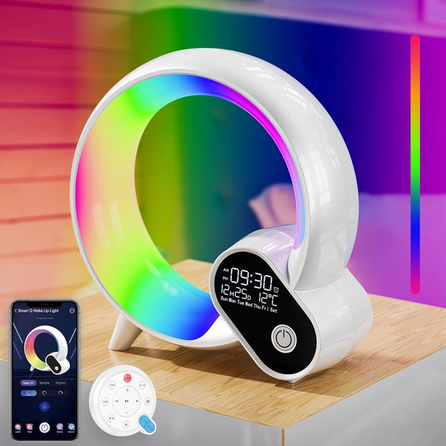 Aufwachlicht mit Sonnenaufgang und Naturgeräuschen