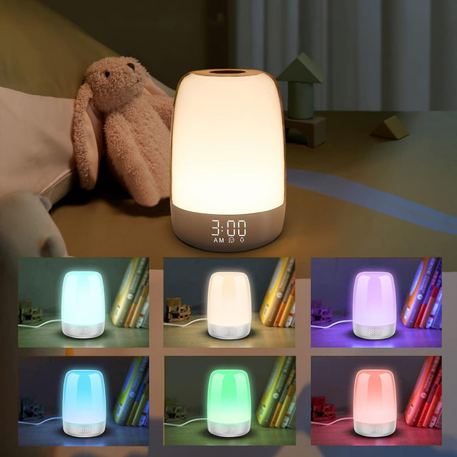 Aufwachlicht Lampe mit digitalem Wecker