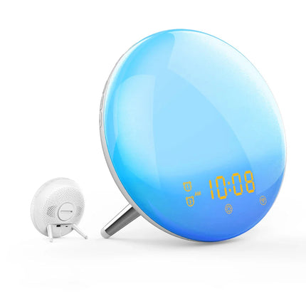 Sonnenaufgangs Wecker mit praktischem USB-Anschluss