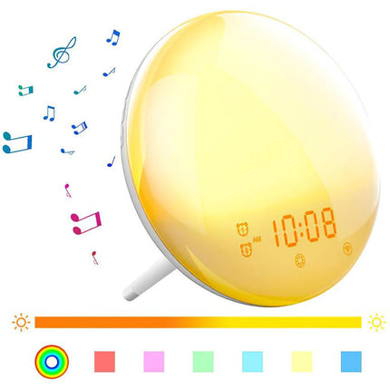 Sonnenaufgangs Wecker mit praktischem USB-Anschluss