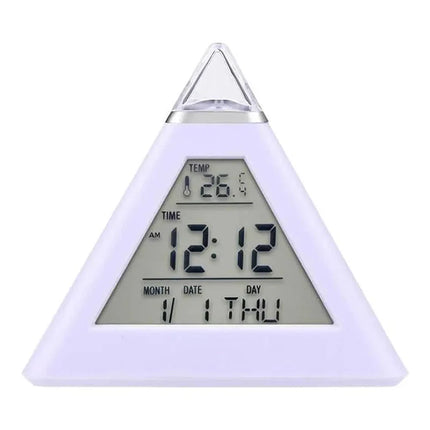 Pyramiden Wecker mit Stimmungslicht