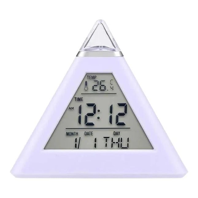 Pyramiden Wecker mit Stimmungslicht