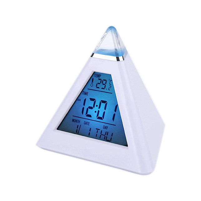 Pyramiden Wecker mit Stimmungslicht