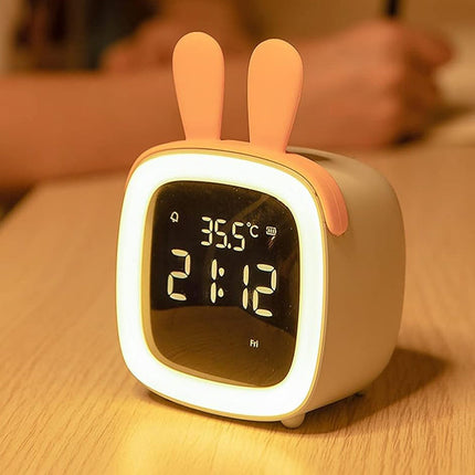 Niedlicher Hasenwecker mit Nachtlicht