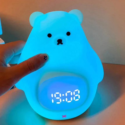 Kinderwecker Bär mit Nachtlicht Funktion