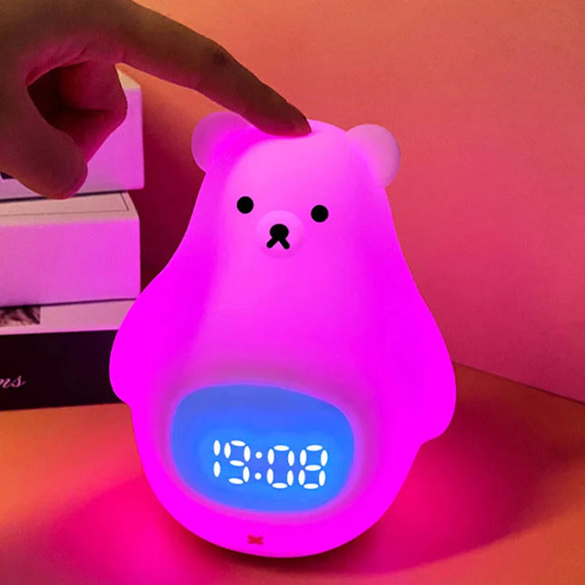 Kinderwecker Bär mit Nachtlicht Funktion