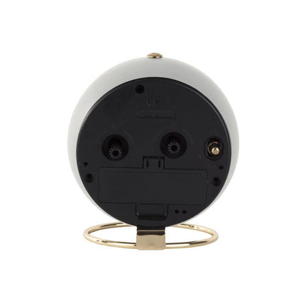 Runder Vintage Wecker in Weiß