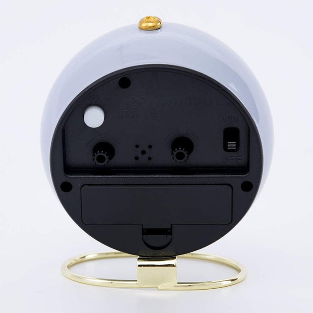 Runder Vintage Wecker in Blau