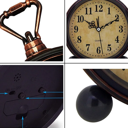 Nostalgischer Wecker im antiken Look