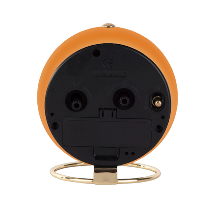 Runder Vintage Wecker in Orange