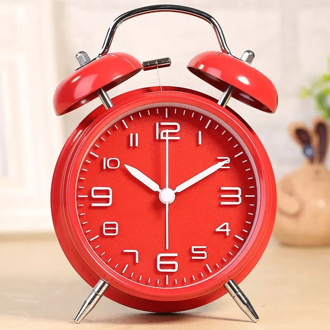Roter Vintage Doppelglockenwecker