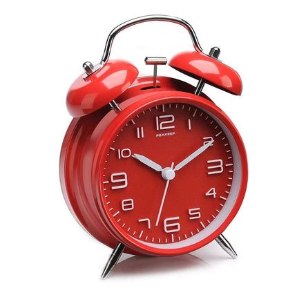 Roter Vintage Doppelglockenwecker
